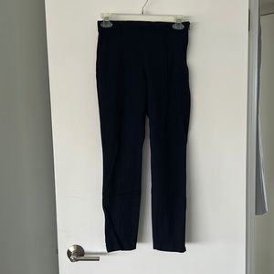 Navy blue BR pants, front flattering seams, size 2